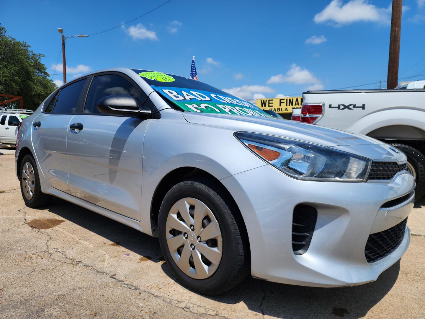 2018 SILVER Kia Rio LX (3KPA24ABXJE) with an 1.6L L4 DOHC 16V engine, 6A transmission, located at 2660 S.Garland Avenue, Garland, TX, 75041, (469) 298-3118, 32.885551, -96.655602 - Welcome to DallasAutos4Less, one of the Premier BUY HERE PAY HERE Dealers in the North Dallas Area. We specialize in financing to people with NO CREDIT or BAD CREDIT. We need proof of income, proof of residence, and a ID. Come buy your new car from us today!! This is a Very clean 2018 KIA RIO LX - Photo#1